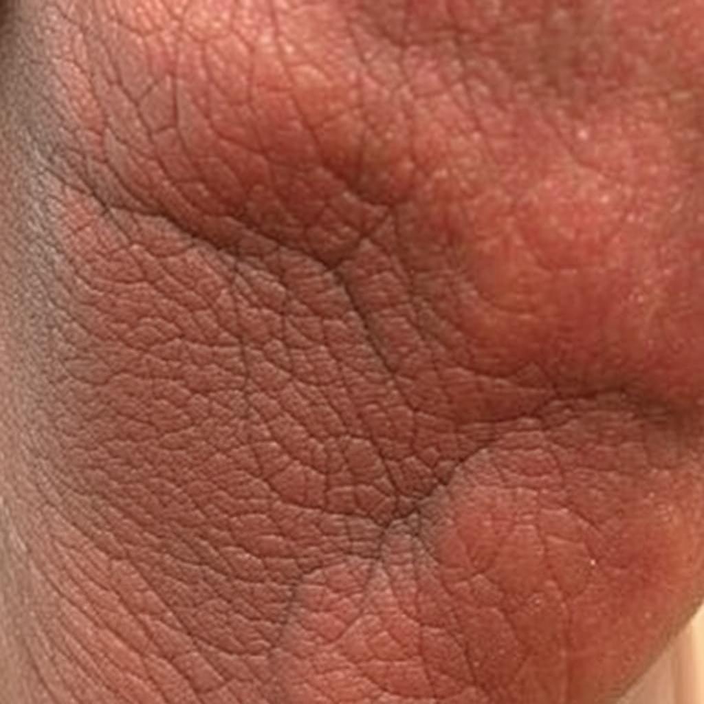 Close-up of darkened skin (acanthosis nigricans), a possible sign of prediabetes Close-up of darkened skin (acanthosis nigricans), a possible sign of prediabetes